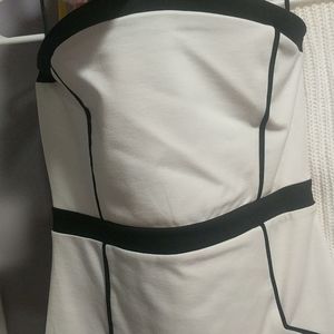White strapless Express dress